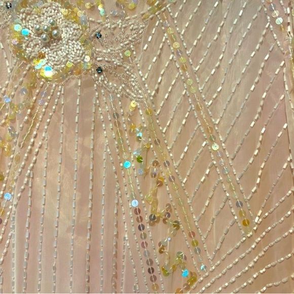 • VINTAGE 80s Gorgeous sparkly pink evening Gown • - Picture 9 of 16